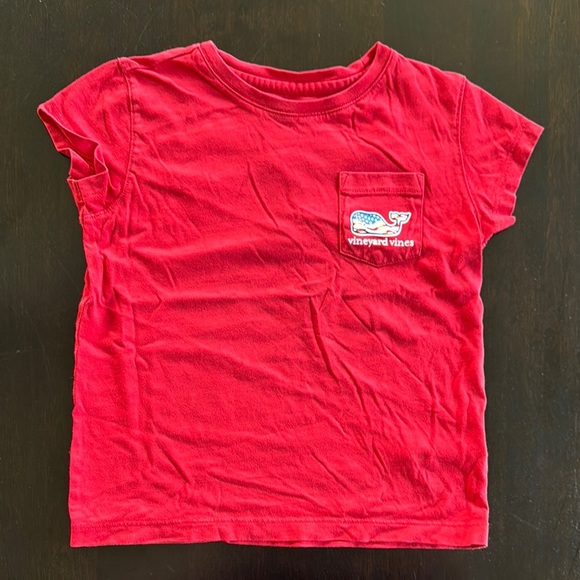Vineyard Vines Cherry Red Short Sleeve Tee - Picture 1 of 5